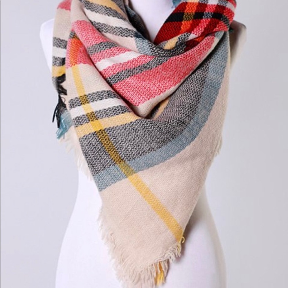 Plaid Blanket Scarf - Picture 3 of 3